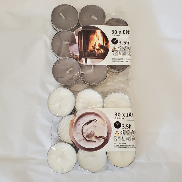 🍒🍒 30 Mix Scents IKEA Tea Light Candles❗️Final Price❗️ - Picture 1 of 2